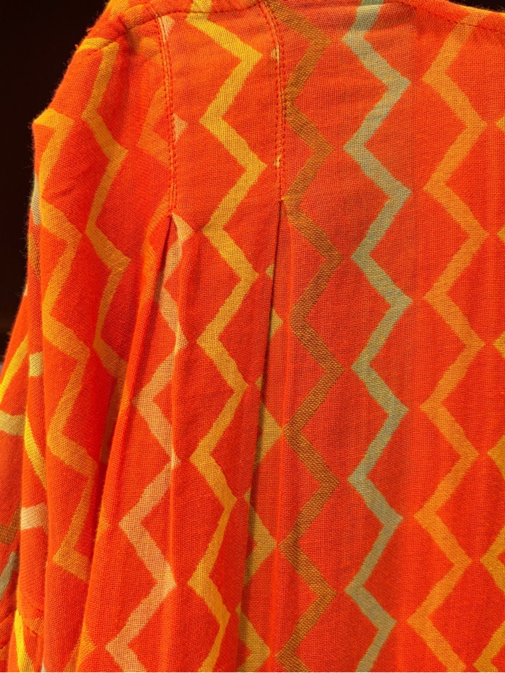 Ace & Jig Orange and Yellow Geometric Robe - Picture 5 of 5